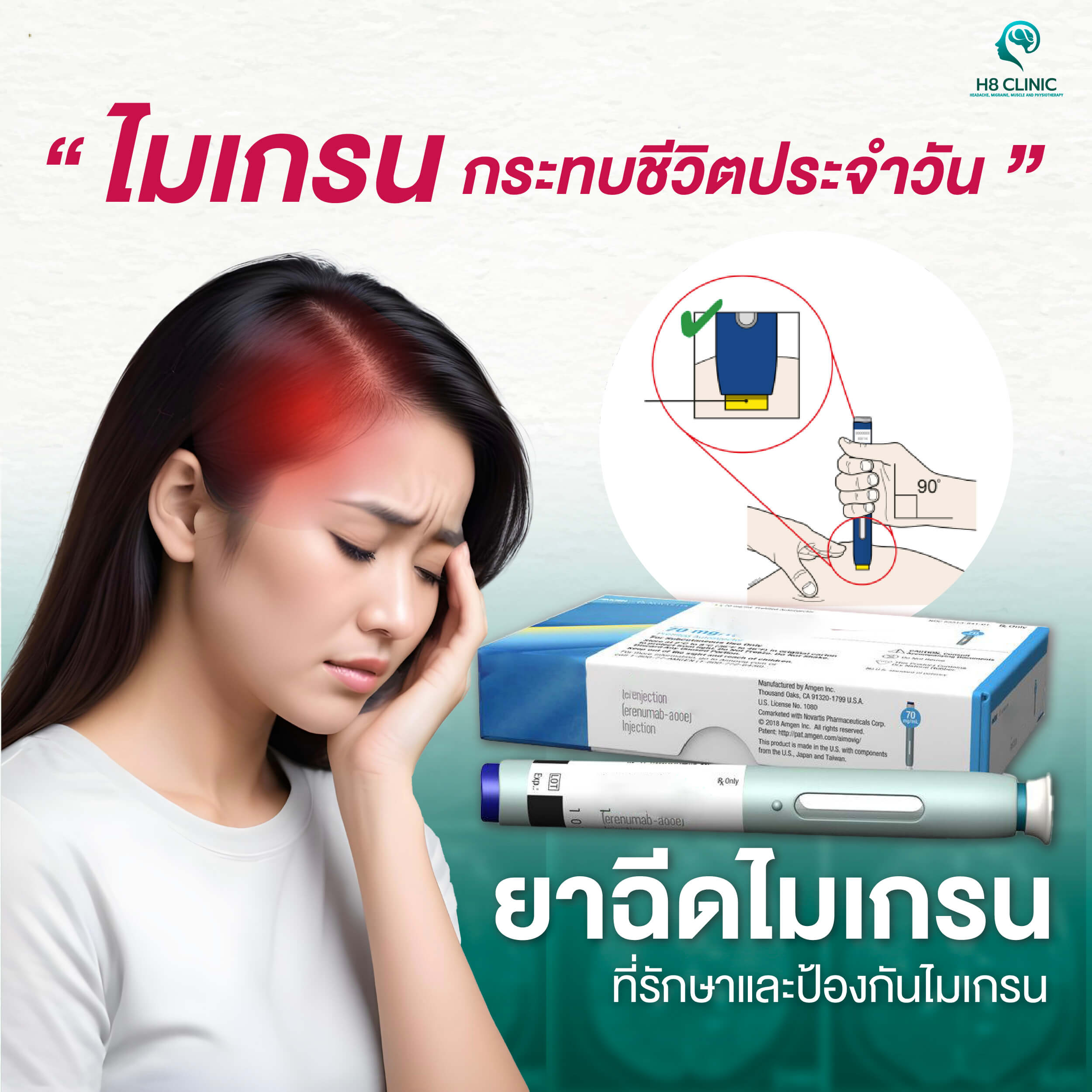ยาฉีดรักษาไมเกรน