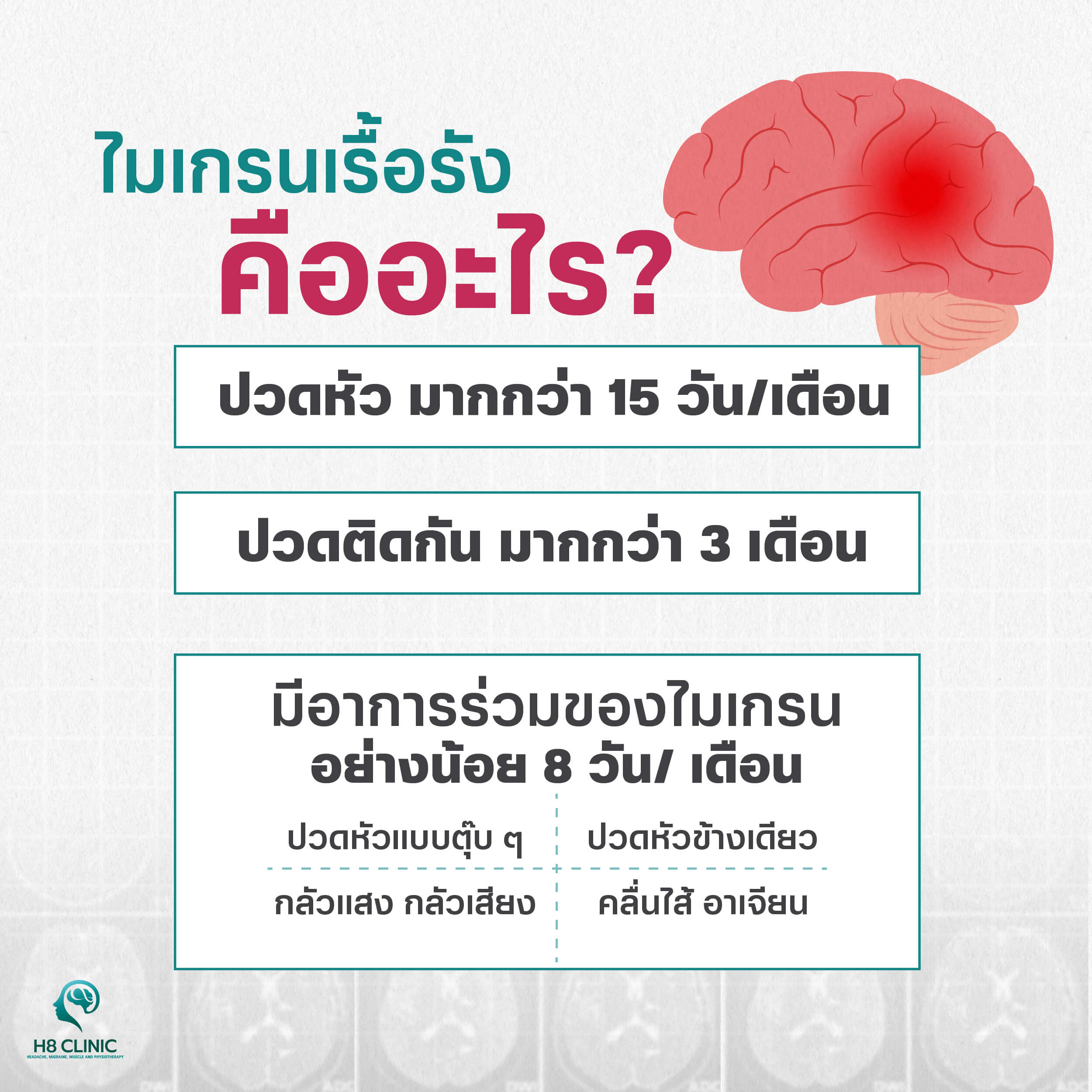 ไมเกรนเรื้อรังคืออะไร ?
