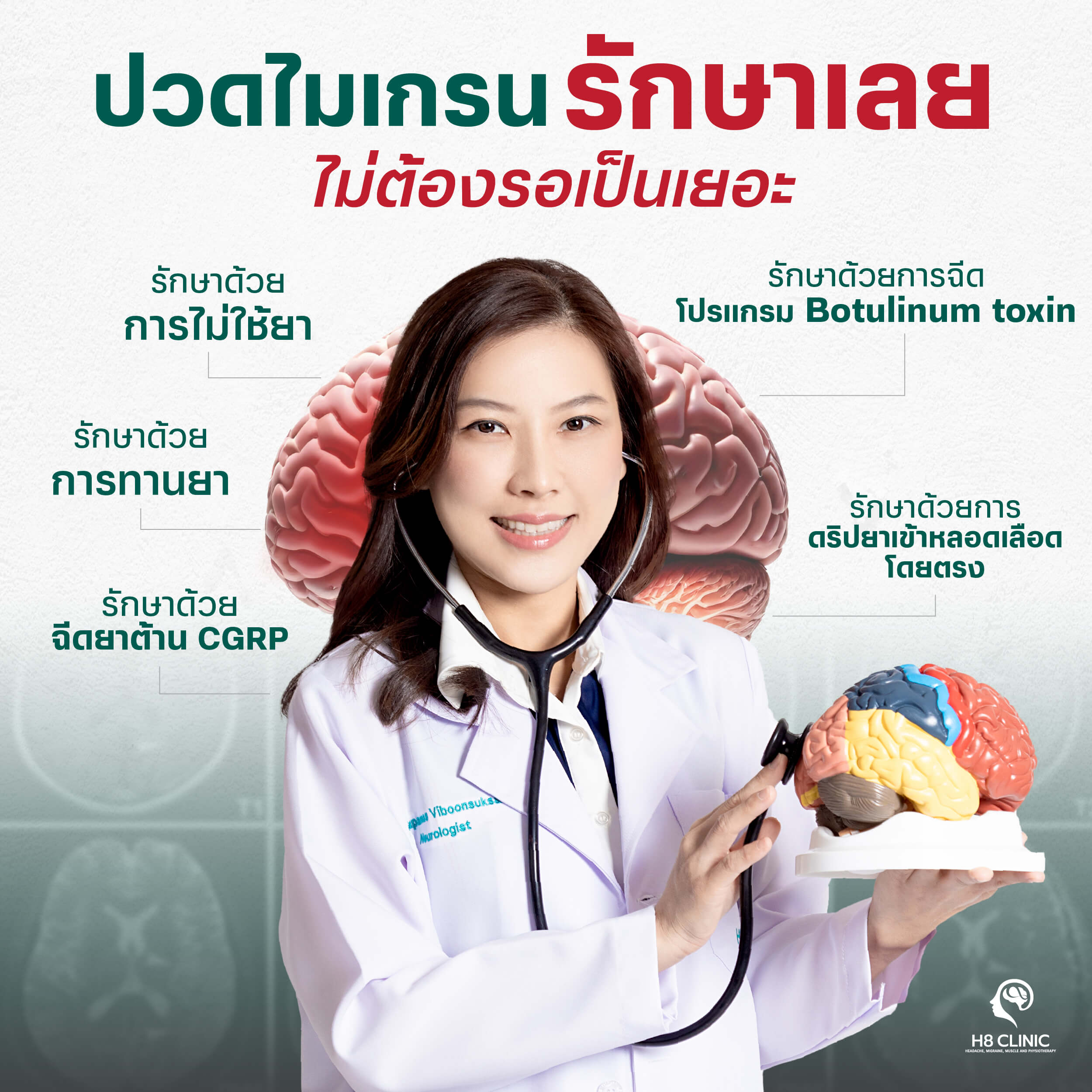 ปวดศีรษะไมเกรนไม่ต้องรอเป็นเยอะ รักษาเร็ว รักษาง่าย ได้ผลดี 